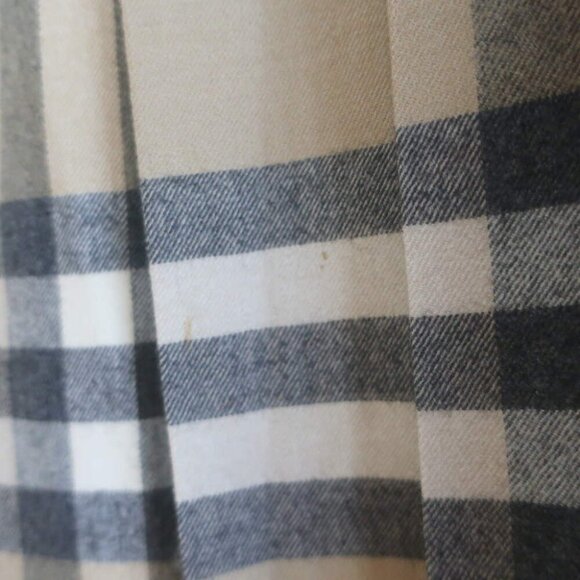 Burberry Nova Check Belted Pleated Skort Beige Stretch Wool Size Small - Picture 9 of 12